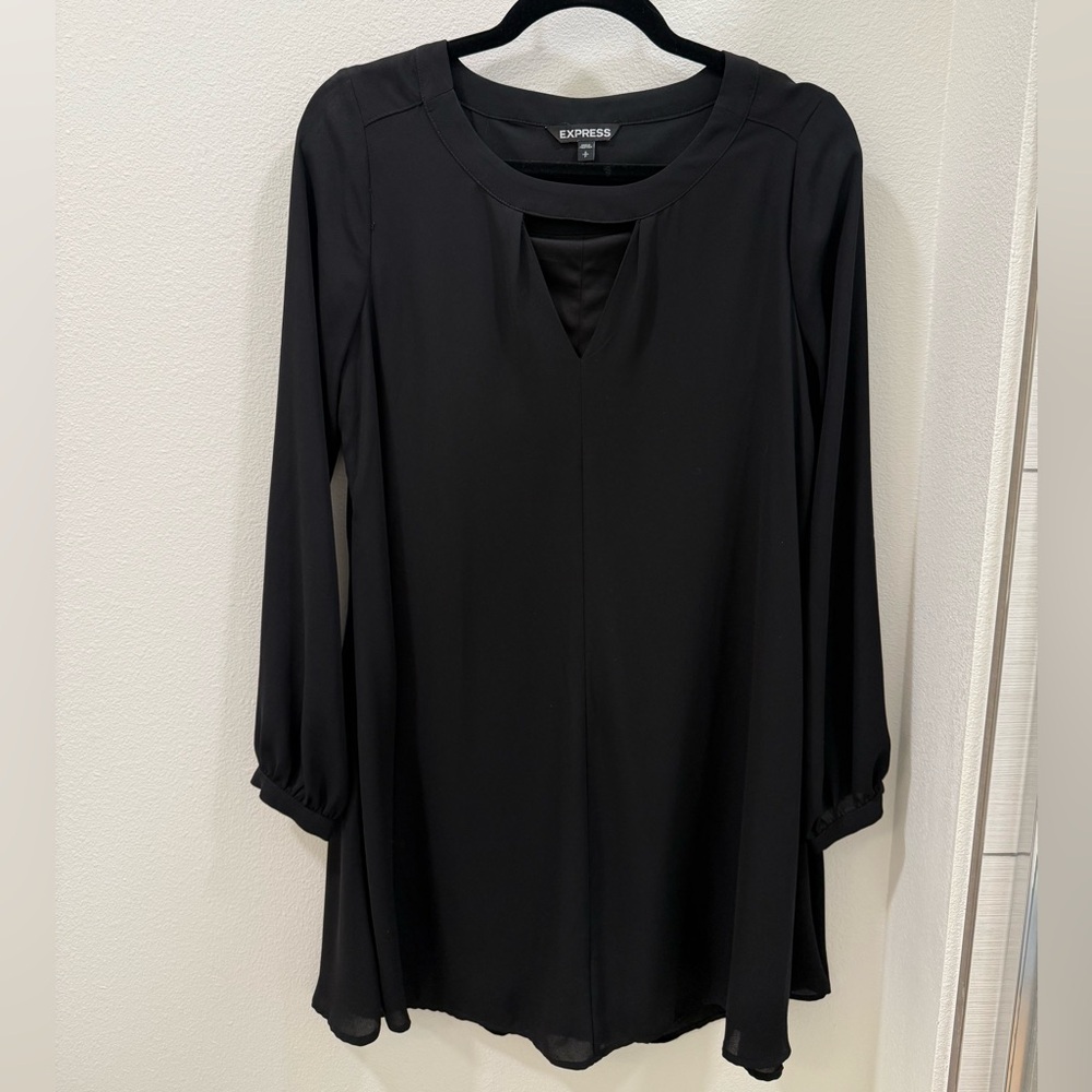 Express Black Long Sleeve Dress